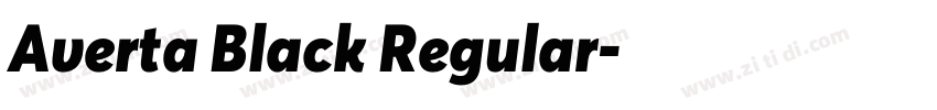 Averta Black Regular字体转换